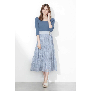 ジルバイジルスチュアート(JILL by JILLSTUART)のJill by JILLSTUART♡チュールスカート♡ブルー(ロングスカート)