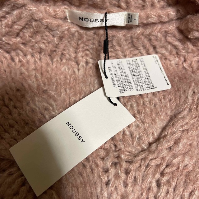 moussy - MOUSSY LOW GAUGE CABLE KNIT 限定 ピンクの通販 by moussy - MOUSSY LOW GAUGE CABLE KNIT 限定 ピンクの通販 by
