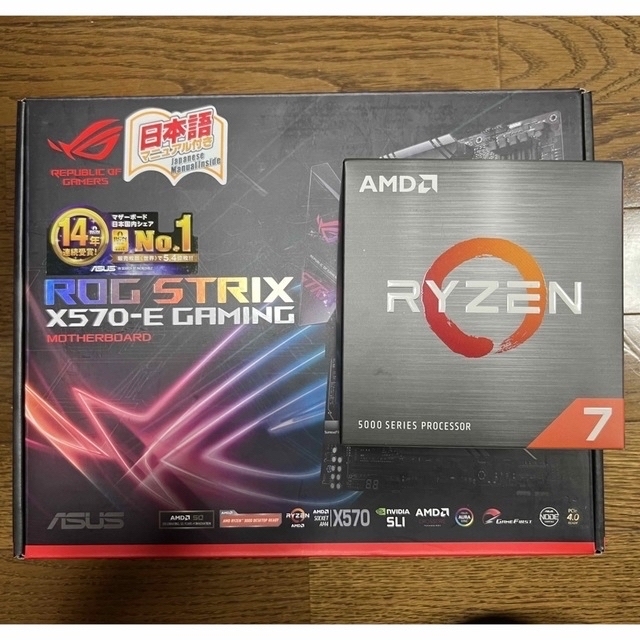 Ryzen 7 5800X  ASUS ROG X570-E GAMINGセットPC/タブレット