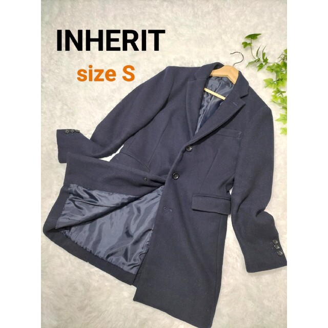 INHERIT(インヘリット)の✨美品✨INHERIT インヘリット チェスターコート 美シルエット きれいめ メンズのジャケット/アウター(チェスターコート)の商品写真