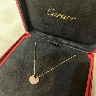 カルティエ(Cartier)のカルティエ　ネックレス　アミュレット　ピンクオパール(ネックレス)