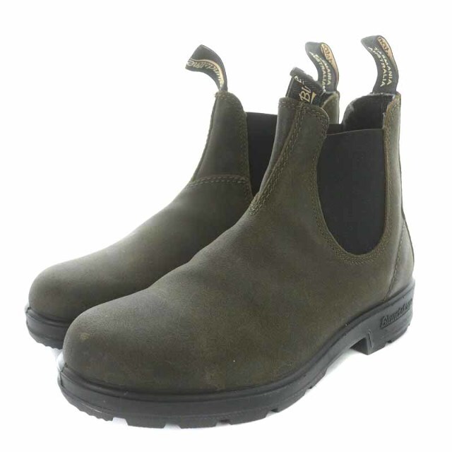 BLUNDSTONE サイドゴアブーツ ショートブーツ 5 24.5cm カーキ 商品の