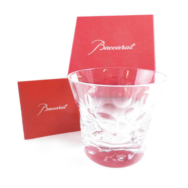 美品 Baccarat バカラ ベルーガ タンブラー 1点 クリア クリスタル ロックグラス オールドファッション SY5084A3タンブラー