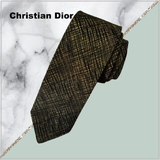 クリスチャンディオール(Christian Dior)の☆Christian　Dior　ディオール　ネクタイ　イエロー/ブラック(ネクタイ)