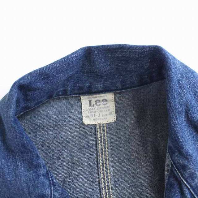 Lee(リー)のLEE 91-J LOCO JACKET ジャケット カバーオール 40 青 メンズのジャケット/アウター(Gジャン/デニムジャケット)の商品写真