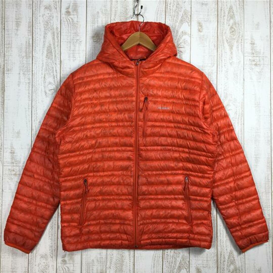 MENs L  パタゴニア ウルトラライト ダウン フーディ ULTRALIGHT DOWN HOODY 800FP ダウン ジャケット 生産終了モデル 入手困難 PATAGONIA 84765 PBH Paintbrush Red オレンジ系微汚れ