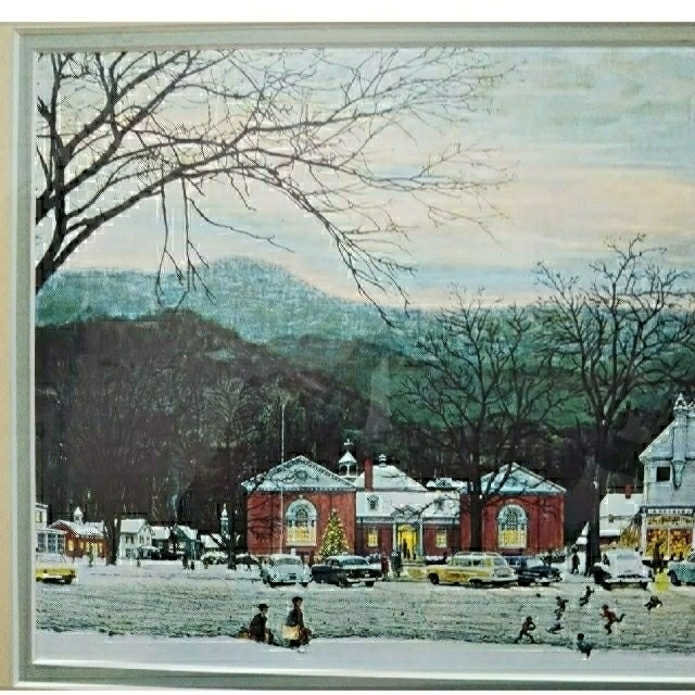 NormanRockwell -ストックブリッジのクリスマス エンタメ/ホビーの美術品/アンティーク(絵画/タペストリー)の商品写真