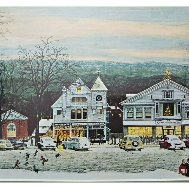 NormanRockwell -ストックブリッジのクリスマス
