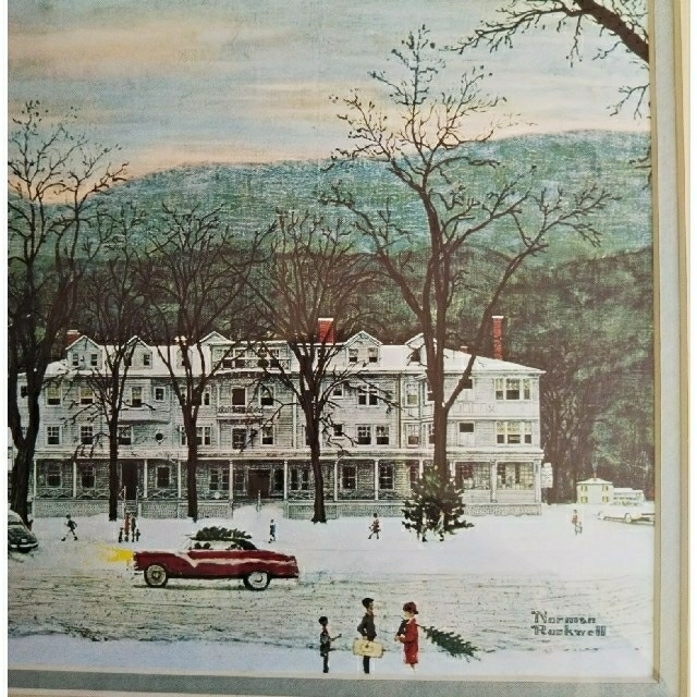 NormanRockwell -ストックブリッジのクリスマス
