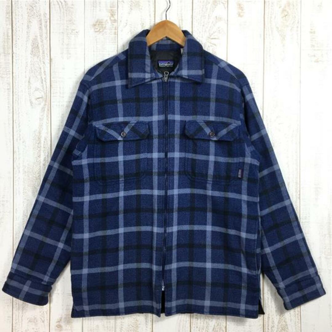 MENs S  パタゴニア 2005 インサレーテッド フランネル シャツ Insulated Flannel Shirt ジョージ：ブルーキャニオン インサレーション ネルシャツ ジャケット 生産終了モデル 入手困難 PATAGONIA 53881 Greorge: Blue Canyon ネイビー系