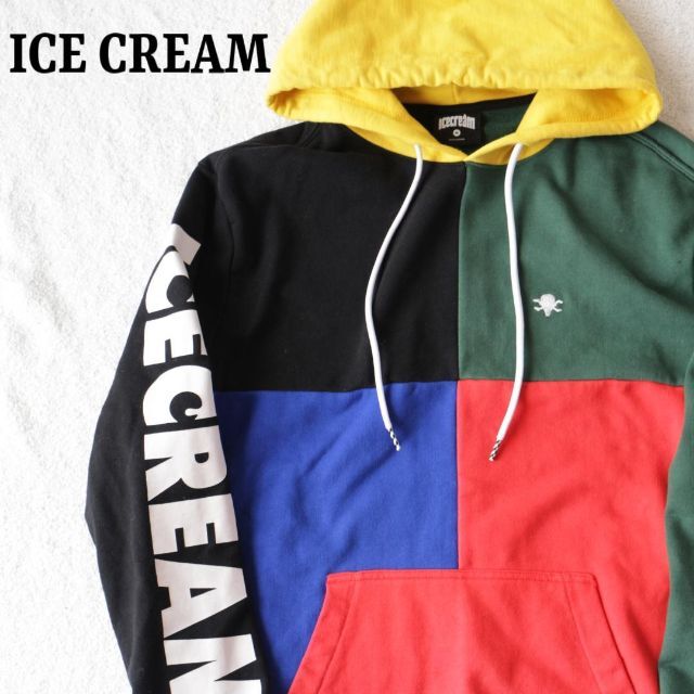 icecream アイスクリーム マルチカラー クレイジーパターン パーカー