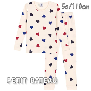 プチバトー(PETIT BATEAU)の新品未使用  プチバトー  長袖  パジャマ  5ans(パジャマ)