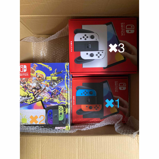 贅沢品 Switch Nintendo - 2台 有機EL4台スプラトゥーン3エディション