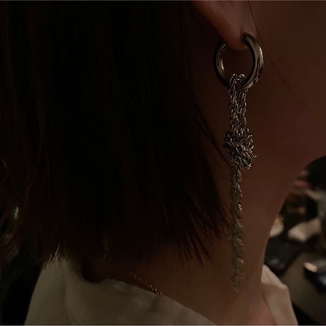 FRAY I.D(フレイアイディー)の2way rope pierce gold No.896 レディースのアクセサリー(ピアス)の商品写真