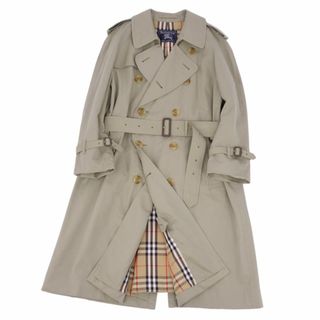 バーバリー(BURBERRY)の美品 Vintage バーバリー Burberrys コート 英国製 トレンチコート コットン100％ 裏チェック アウター メンズ 46(S～M相当) カーキ(トレンチコート)