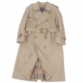 バーバリー(BURBERRY)のVintage バーバリー Burberrys コート 英国製 トレンチコート 裏チェック コットン アウター メンズ 48(M相当) ベージュ(トレンチコート)