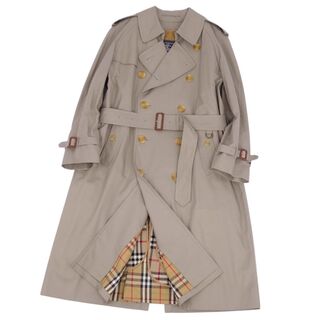 バーバリー(BURBERRY)の極美品 Vintage バーバリー Burberrys コート ライナー付き トレンチコート 裏チェック コットン アウター メンズ 92-170(M相当) サンドベージュ(トレンチコート)