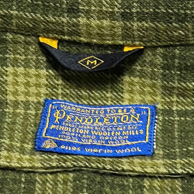 PENDLETON(ペンドルトン)の＊6089  pendleton ペンドルトン　チェック　ウール　ガウン　コート メンズのジャケット/アウター(ステンカラーコート)の商品写真