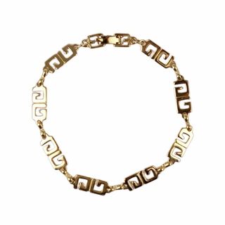 ジバンシィ(GIVENCHY)の美品 Vintage ジバンシー GIVENCHY ブレスレット ロゴ ゴールドメッキ アクセサリー レディース ゴールド(ブレスレット/バングル)