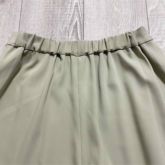 CELFORD(セルフォード)のCELFORD セルフォード ダブルサテンワイドパンツ カーキ 36 S レディースのスカート(ロングスカート)の商品写真