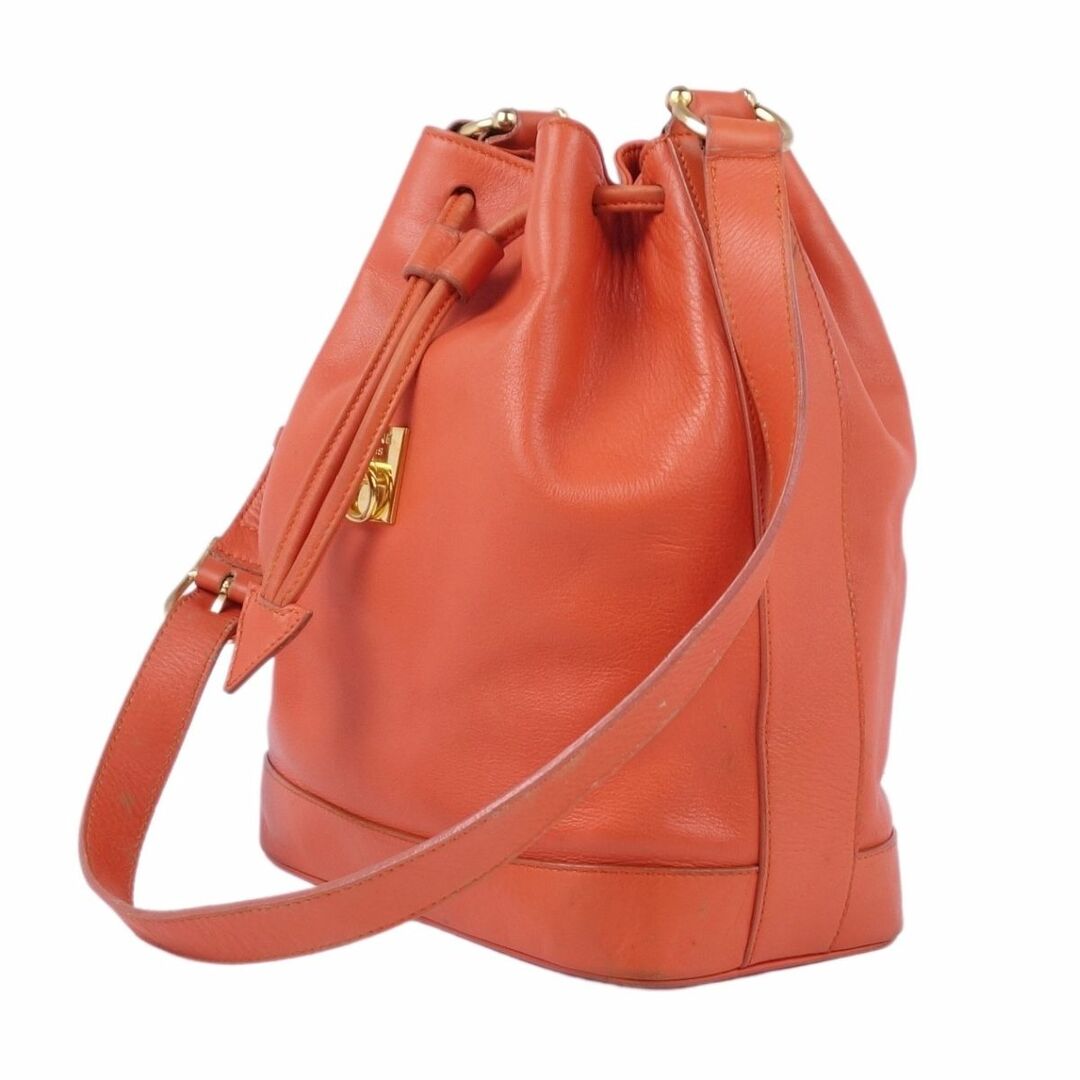Vintage セリーヌ CELINE バッグ カーフレザー 巾着型 Vintage セリーヌ CELINE バッグ カーフレザー 巾着型