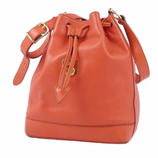 セリーヌ(celine)のVintage セリーヌ CELINE バッグ カーフレザー 巾着型 ショルダーバッグ レディース 鞄 オレンジ(ショルダーバッグ)