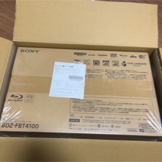 ソニー(SONY)のソニー　SONY　ブルーレイレコーダー 4TB BDZ-FBT4100(ブルーレイレコーダー)