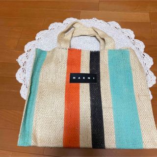 マルニ(Marni)のMARNIマーケットバッグ リネン(トートバッグ)