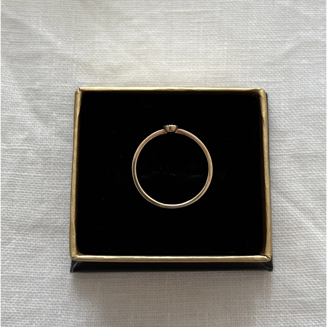 ete(エテ)のete K10YG レイヤード ダイヤモンド リング レディースのアクセサリー(リング(指輪))の商品写真