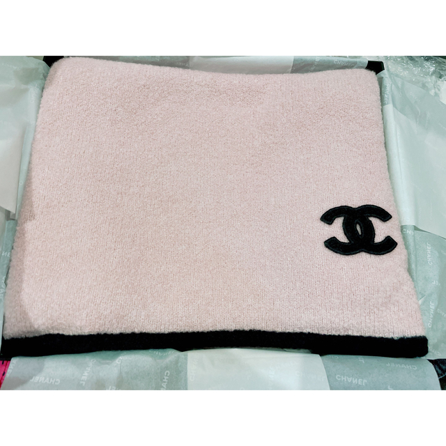 CHANEL シャネル マフラー ピンク ココマーク カシミヤ 新品 ストール