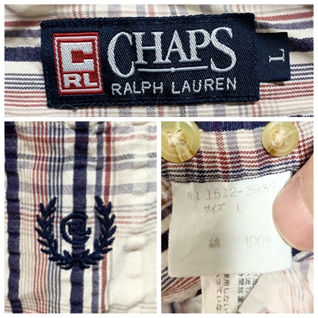 CHAPS(チャップス)のCHAPS チャップス ラルフローレン チェックシャツ メンズL 長袖シャツ  メンズのトップス(シャツ)の商品写真