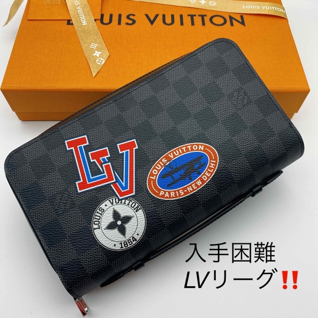 LOUIS VUITTON - 新品未使用 ルイヴィトン ダミエ グラフィット LV リーグ ジッピーXL