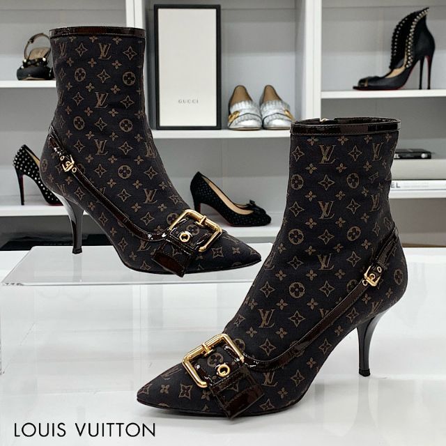 スタイリッシュシンプル Louis Vuitton モノグラム ショートブーツ