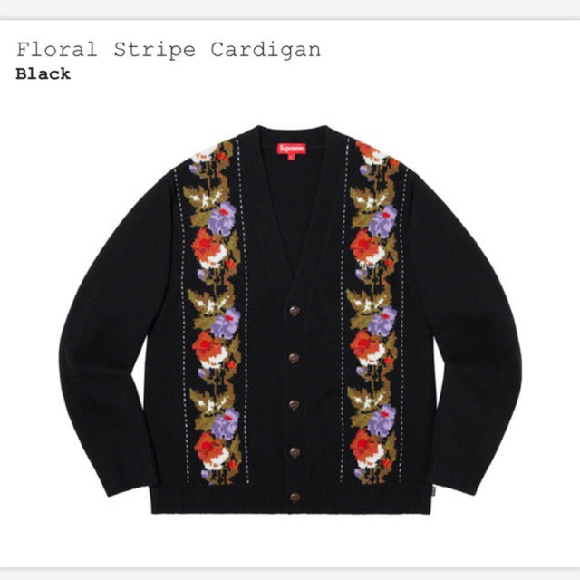 値下OK Supreme Floral Stripe Cardigan 19AW