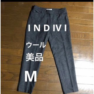 インディヴィ(INDIVI)のインディビウールパンツ未使用に近い(クロップドパンツ)