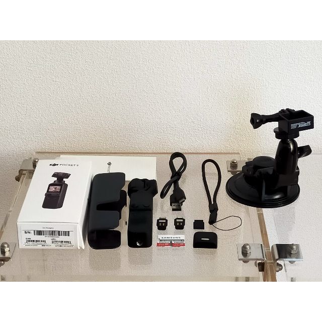 DJI Pocket 2 + microSD64GBと256GB +車載マウント DJI Pocket 2 + microSD64GBと256GB +車載マウント