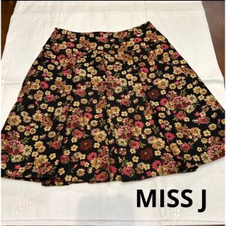 ミスジェイ(MISS J)のMISS J  花柄　織物スカート(ミニスカート)