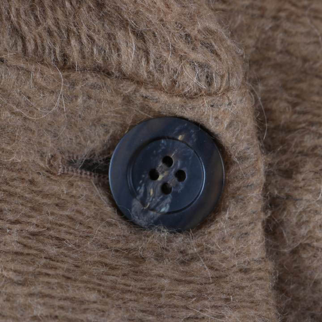 ROPE’(ロペ)のロペ ロングコート フード付き ボタン 無地 アウター モヘヤ/ウール混 レディース 38サイズ ベージュ ROPE' レディースのジャケット/アウター(その他)の商品写真