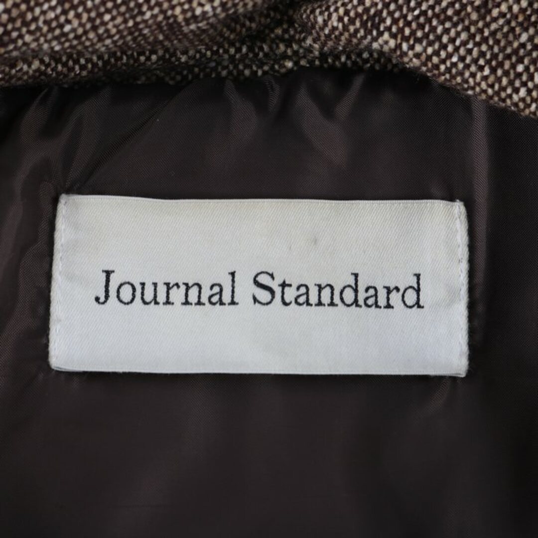 JOURNAL STANDARD(ジャーナルスタンダード)のジャーナルスタンダード ダウンジャケット ボリュームネック アウター ウール混 M相当 レディース フリーサイズ ブラウン JOURNAL STANDARD レディースのジャケット/アウター(ダウンジャケット)の商品写真