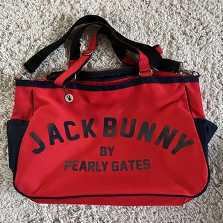 ジャックバニー(JACK BUNNY!!)のパーリーゲイツ   ジャックバニー　大型トートバッグ　ボストンバッグ　赤(バッグ)
