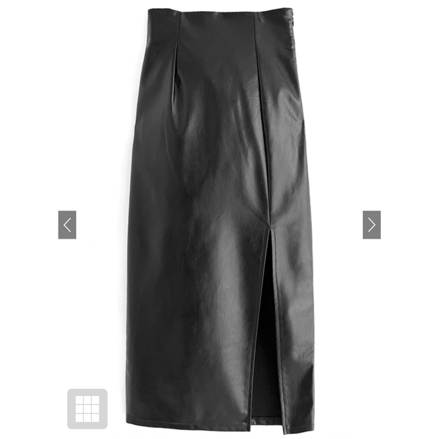 GRL(グレイル)のスリットレザーロングタイトスカート gc167 レディースのスカート(ロングスカート)の商品写真