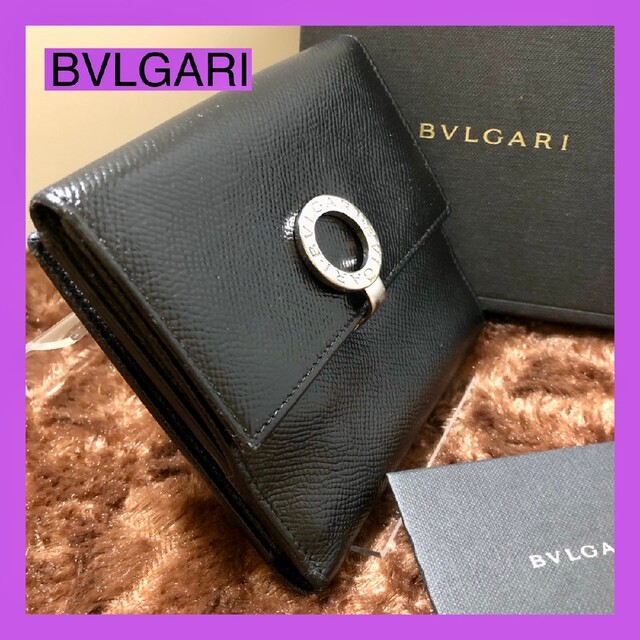 BVLGARI(ブルガリ)のさくはる様専用✨綺麗　BVLGARI　ブルガリ　折り財布　人気　収納抜群　箱付き レディースのファッション小物(財布)の商品写真