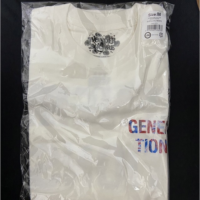 GENERATIONS(ジェネレーションズ)の【新品】WONDER SQUARE ロゴTシャツ/WHITE Mサイズ メンズのトップス(Tシャツ/カットソー(半袖/袖なし))の商品写真