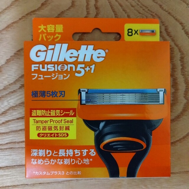 P&G(ピーアンドジー)の【パッケージにシール有り】ジレット フュージョン 5＋1 替刃8個入 新品未使用 コスメ/美容のボディケア(その他)の商品写真