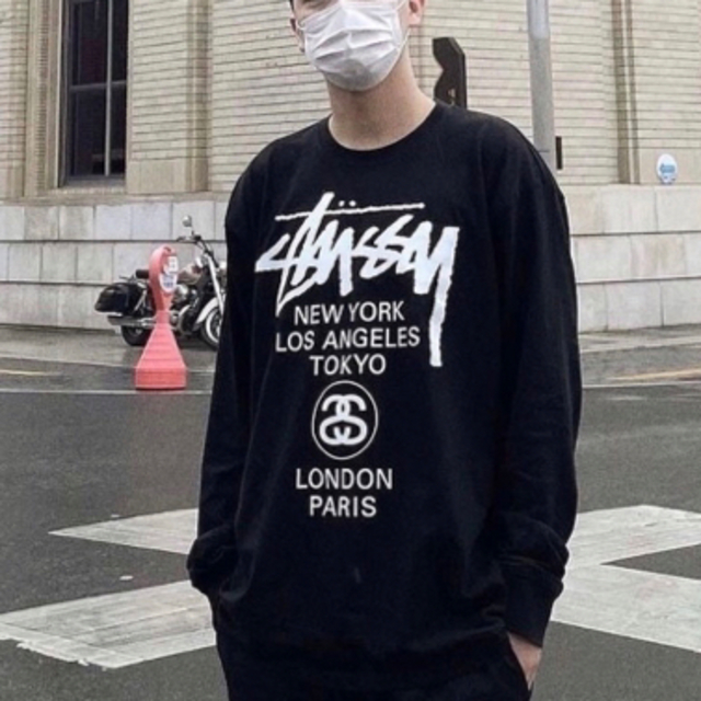 ☆ STUSSY WORLD TOUR L/S TEE ☆Tシャツ/カットソー(七分/長袖)