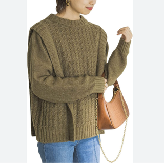 URBAN RESEARCH - 【美品】URBAN RESEARCH 2WAY変形ケーブルニットプル URBAN RESEARCH - 【美品】URBAN RESEARCH 2WAY変形ケーブルニットプル
