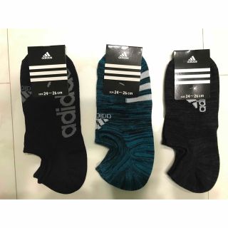 アディダス(adidas)の新品 adidas アディダス ソックス スニーカー 3足 未使用品 送料込(ソックス)