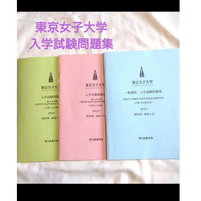 東京女子大学 入学試験問題集 3年分 2019〜2021 エンタメ/ホビーの本(語学/参考書)の商品写真