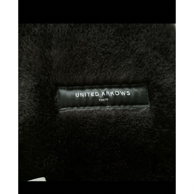 UNITED ARROWS(ユナイテッドアローズ)のユナイテッドアローズ リアルムートンコート フーデッドコート 羊革 40 レディースのジャケット/アウター(毛皮/ファーコート)の商品写真