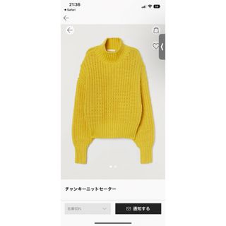 エイチアンドエム(H&M)のチャンキーニット　H&M(ニット/セーター)